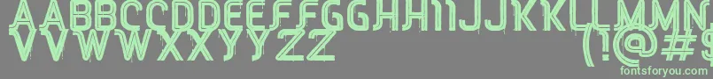 RED Peppers-Schriftart – Grüne Schriften auf grauem Hintergrund