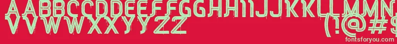 RED Peppers Font – Green Fonts on Red Background