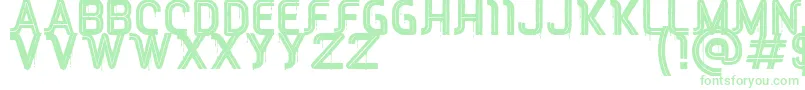 RED Peppers Font – Green Fonts on White Background
