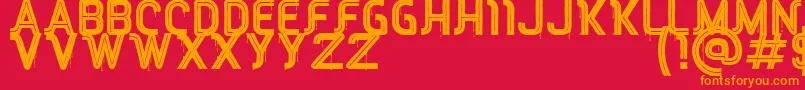 RED Peppers Font – Orange Fonts on Red Background
