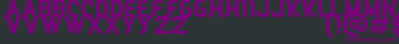 RED Peppers Font – Purple Fonts on Black Background