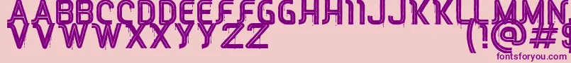 RED Peppers Font – Purple Fonts on Pink Background