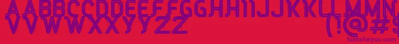 RED Peppers-Schriftart – Violette Schriften auf rotem Hintergrund