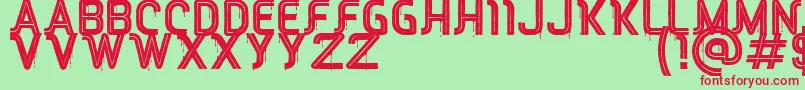Шрифт RED Peppers – красные шрифты на зелёном фоне