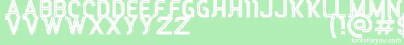RED Peppers Font – White Fonts on Green Background