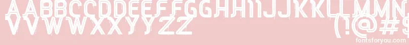 RED Peppers Font – White Fonts on Pink Background