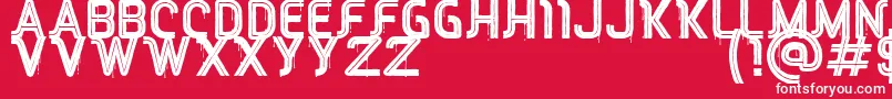RED Peppers Font – White Fonts on Red Background