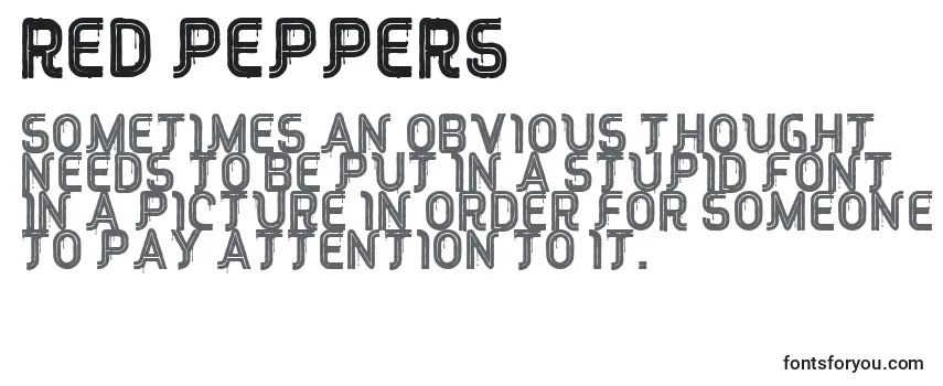 RED Peppers Font