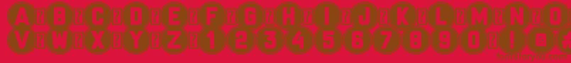 More about Red Signal Font Red Signal Font – Brown Fonts on Red Background