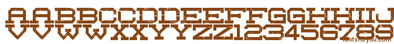 Red Zone Font – Brown Fonts on White Background