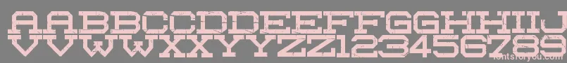 Red Zone Font – Pink Fonts on Gray Background