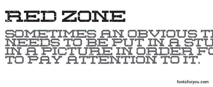 フォントRed Zone