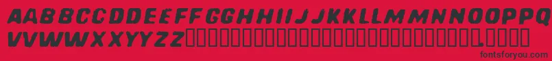 Fonte REDCFM   – fontes pretas em um fundo vermelho