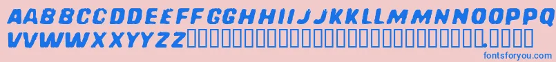 REDCFM   Font – Blue Fonts on Pink Background