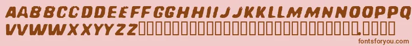 REDCFM   Font – Brown Fonts on Pink Background