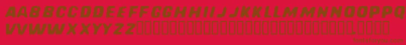 REDCFM   Font – Brown Fonts on Red Background