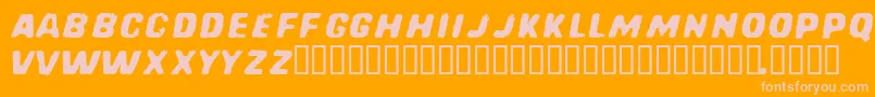 REDCFM   Font – Pink Fonts on Orange Background