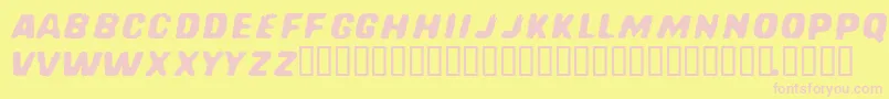 REDCFM   Font – Pink Fonts on Yellow Background