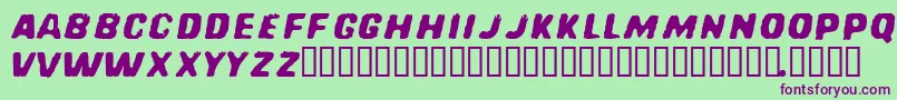 REDCFM   Font – Purple Fonts on Green Background