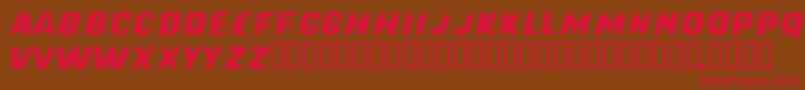 Шрифт REDCFM   – красные шрифты на коричневом фоне