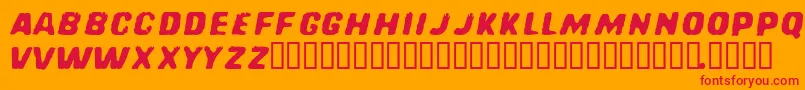 REDCFM   Font – Red Fonts on Orange Background