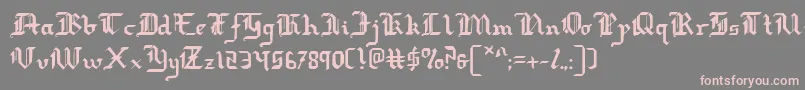 redcoat Font – Pink Fonts on Gray Background