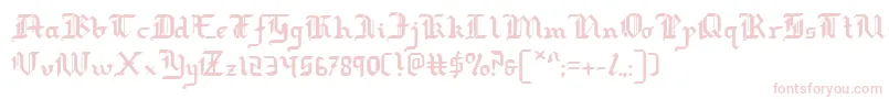 redcoat Font – Pink Fonts on White Background