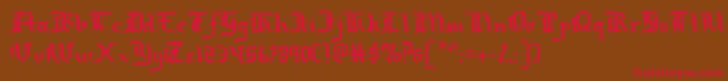 redcoat Font – Red Fonts on Brown Background