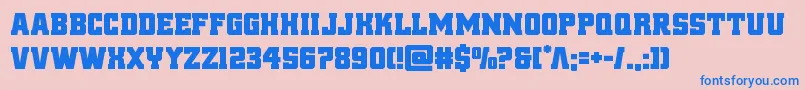 reddelicious-Schriftart – Blaue Schriften auf rosa Hintergrund