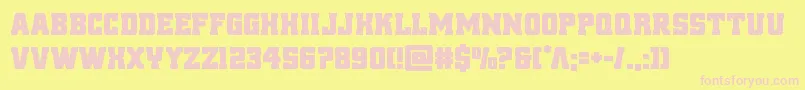 reddelicious Font – Pink Fonts on Yellow Background