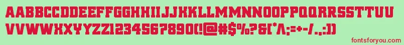 reddelicious Font – Red Fonts on Green Background