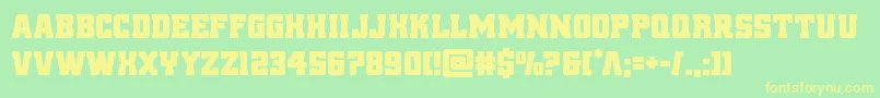 reddelicious Font – Yellow Fonts on Green Background