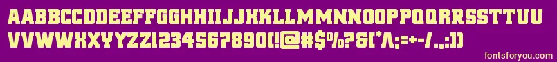 reddelicious Font – Yellow Fonts on Purple Background