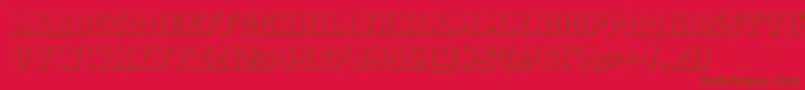 reddelicious3d Font – Brown Fonts on Red Background