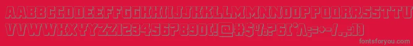 reddelicious3d Font – Gray Fonts on Red Background