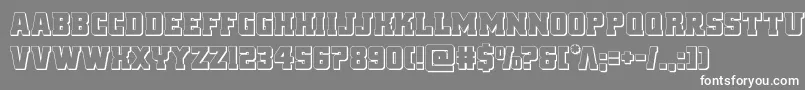 reddelicious3d Font – White Fonts on Gray Background