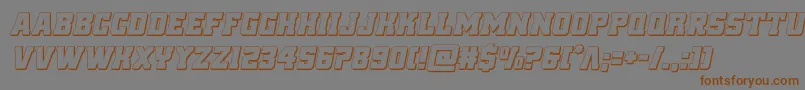 reddelicious3dital Font – Brown Fonts on Gray Background