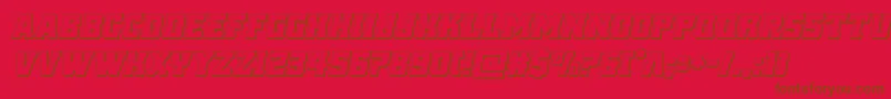 reddelicious3dital Font – Brown Fonts on Red Background