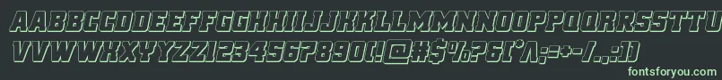 reddelicious3dital-Schriftart – Grüne Schriften auf schwarzem Hintergrund