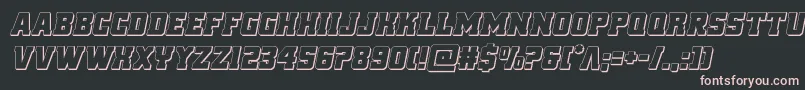 Шрифт reddelicious3dital – розовые шрифты на чёрном фоне