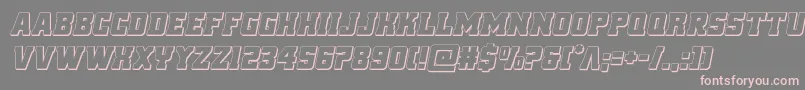 Шрифт reddelicious3dital – розовые шрифты на сером фоне