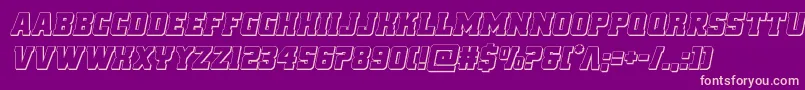 reddelicious3dital Font – Pink Fonts on Purple Background