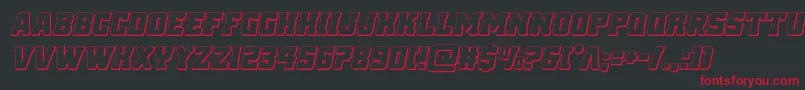 reddelicious3dital Font – Red Fonts on Black Background