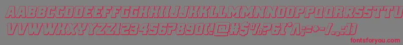 reddelicious3dital Font – Red Fonts on Gray Background