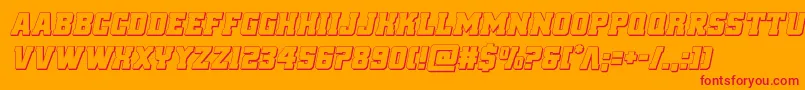 reddelicious3dital Font – Red Fonts on Orange Background