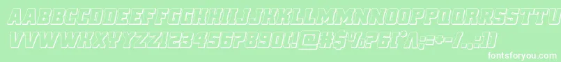 reddelicious3dital Font – White Fonts on Green Background