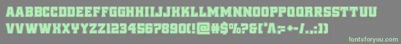 reddeliciousacad Font – Green Fonts on Gray Background