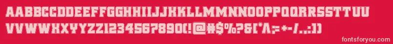 reddeliciousacad Font – Pink Fonts on Red Background
