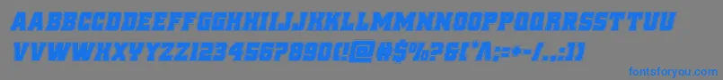reddeliciousacadital Font – Blue Fonts on Gray Background