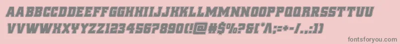 reddeliciousacadital-Schriftart – Graue Schriften auf rosa Hintergrund